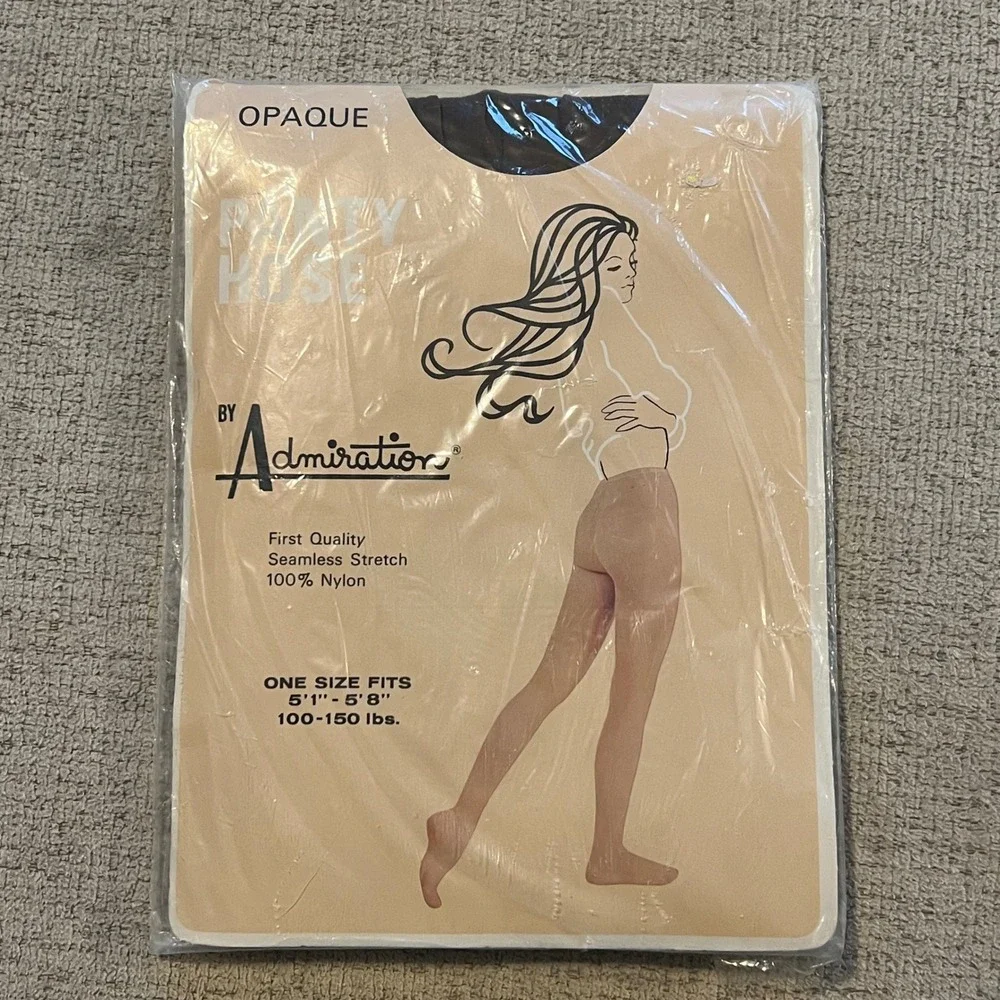 Vintage Pantyhose Lot 4 Hanes JCPenney Silk Impressions Admiration Sheer Opaque